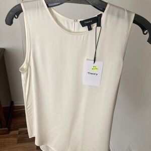 Theory Bringam Silk Blouse (New with Tag): Size P